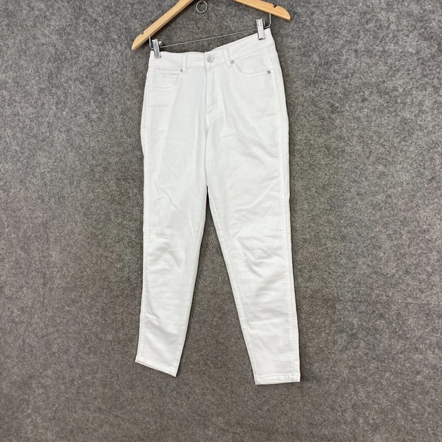 SERRA WOMENS JEANS Size White Mid Rise Denim Skinny Pockets