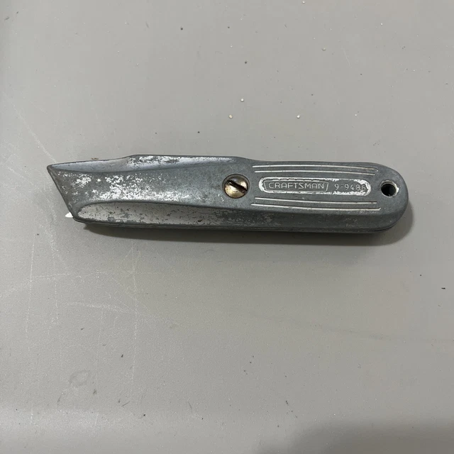 VINTAGE CRAFTSMAN UTILITY Knife/Box Cutter 99486 w/crown logo 14.95
