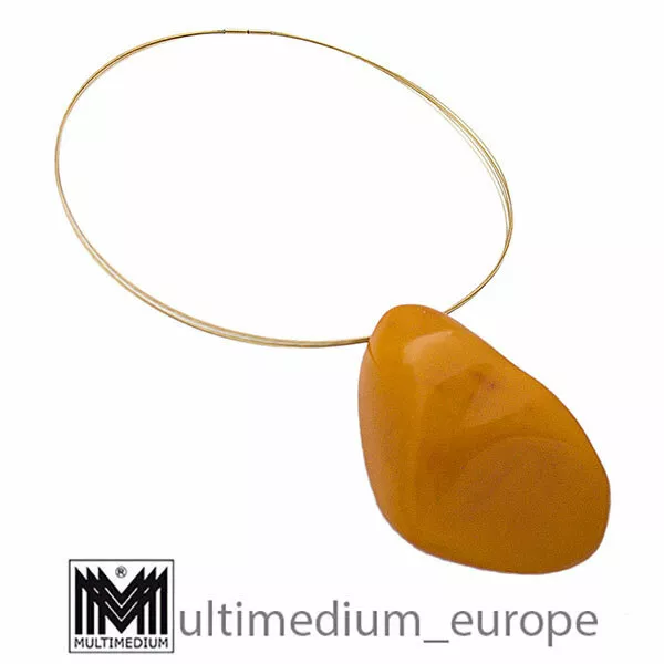 Butterscotch Amber Pendant Polished Drops Amber During 50g