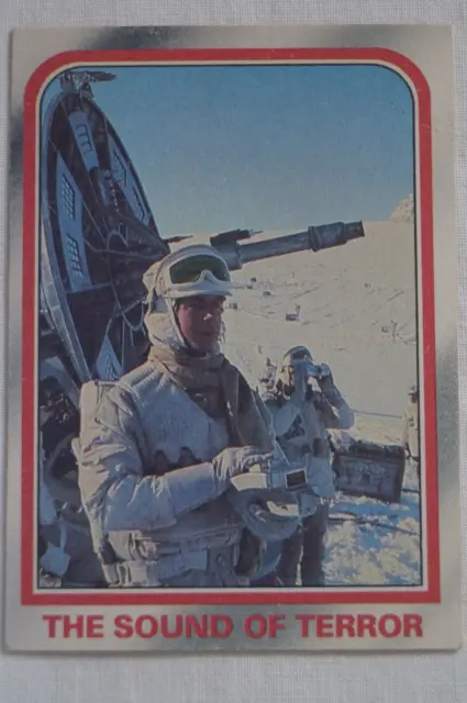Star Wars The Empire Strikes Back-Vintage 1980 Scanlens Card The Sound of Terror