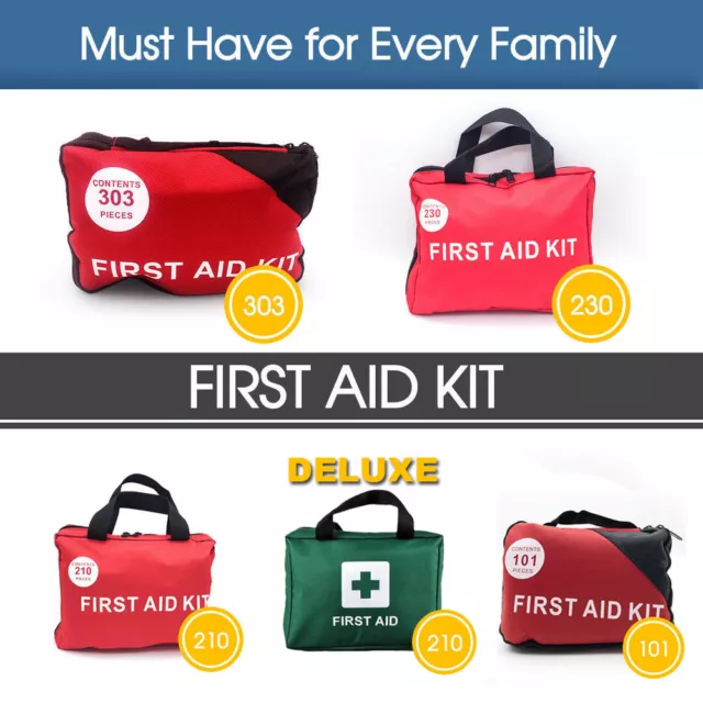 303 230  210 Pcs Emergency First Aid Kit Bag ARTG Sticker Survial Camping Family