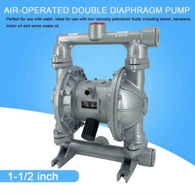 44GPM 115PSI Air-Operated Double Diaphragm Pump 1-1/2" Inlet & Outlet Industrial