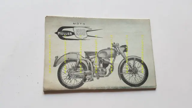 Moto Muller NSU Fox 100 manuale uso manutenzione libretto originale