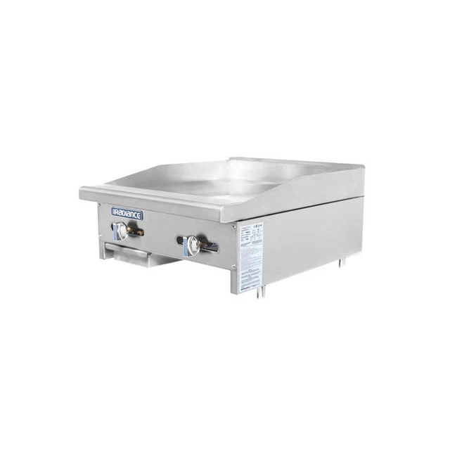 Turbo Air TAMG-24 24" Countertop Gas Griddle with Manual Controls, 3/4" Thick...