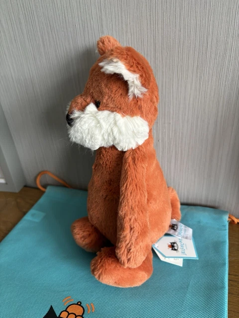JELLYCAT BASHFUL FOX Cub BNWT Rare Retired With Jc Bag Tag Proctor jellycat-bashful-fox-cub-bnwt-rare-retired-with-jc-bag-tag-proctor
