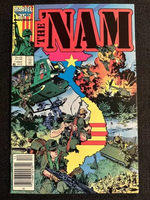 Marvel Comics THE 'NAM #1  Michael Golden Cvr Newsstand Ed. December 1986 New!