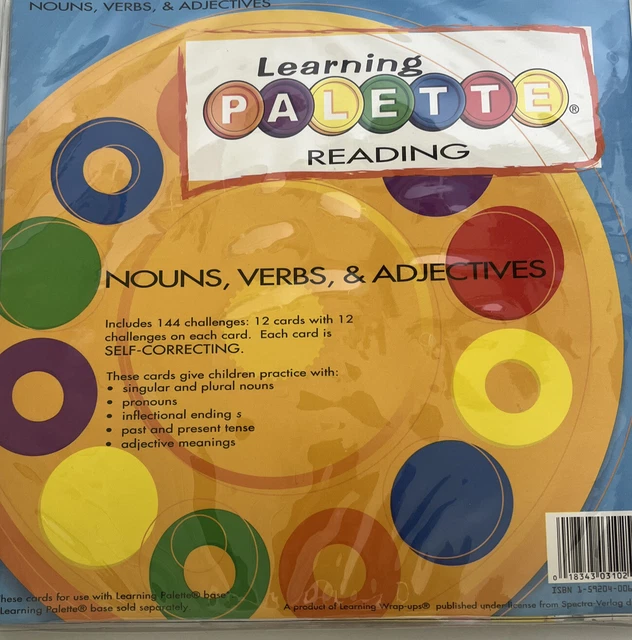 LEARNING PALETTE READING Nouns, Verbs, & Adjectives Homeschool phonics