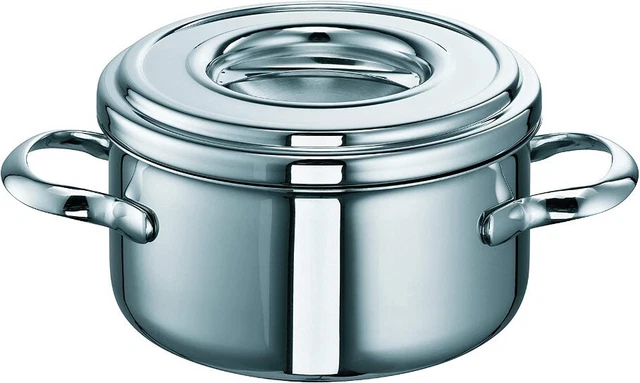 Schulte-Ufer Bratentopf Romana i, Schmortopf, Gartopf, Edelstahl, 16 cm, 1.4 L