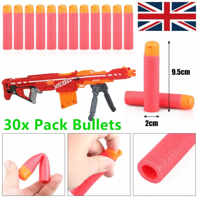 30-60Pcs Darts For Nerf Mega 9.5cm Sniper Darts Bullets Mega Foam