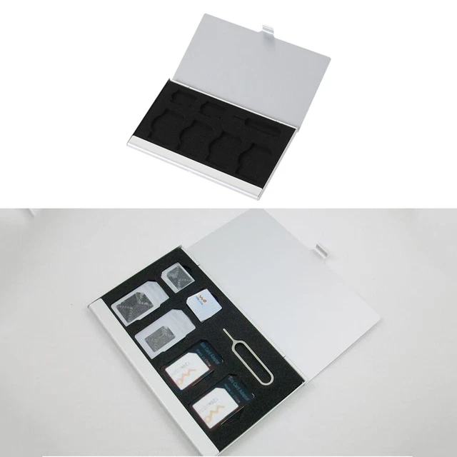 Cas De Carte Caméra Étui Rangement Pour Sim Téléphone Boîte