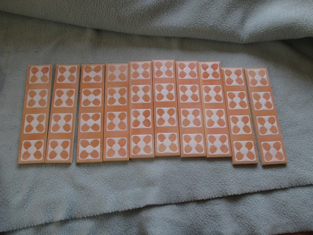 Boxed Set of Ten  Cristal Strip  Tiles  150mm x 37mm x 5.5mm