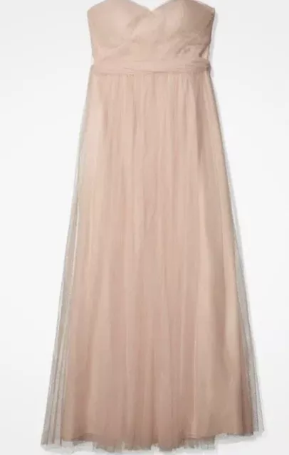 Jenny Yoo Women's Annabelle Convertible Tulle Column Dress Blush Pink Size 10