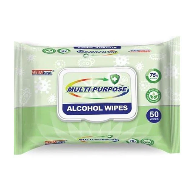 Darling Food Service 75% Alcohol Multi-Purpose Wipes - 1200 / CS