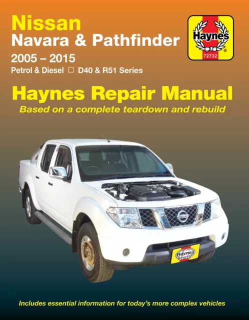 Nissan Navara/Pathfinder D40, R51 2005-2015 Haynes Workshop Manual
