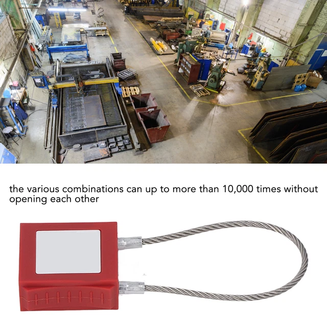 Blocco cavo etichetta blocco acciaio inox resistente agli urti prevenzione perdite Elec GF0