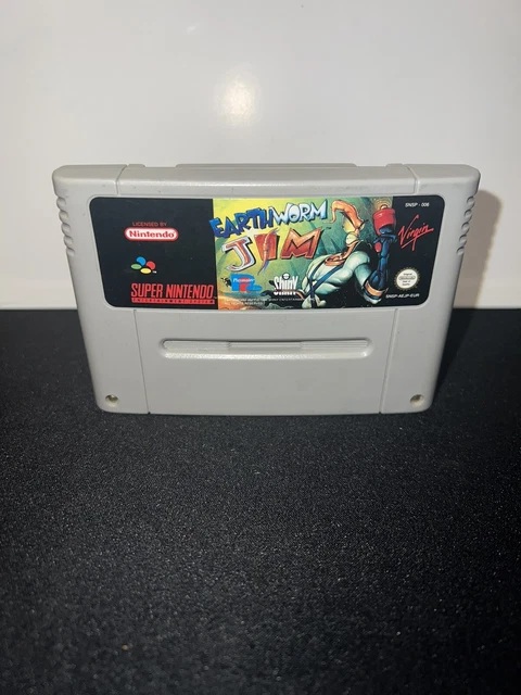 Earthworm Jim Nintendo Super Nintendo SNES PAL EUR Cartouche Seule