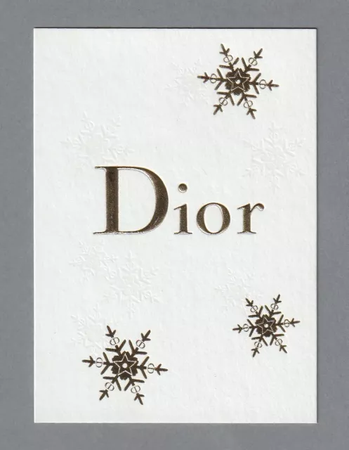Carte publicitaire - advertising card - Christian Dior recto verso