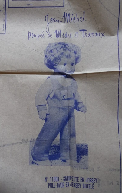 KIT DÉCOUPÉ poupées modes et travaux Jean-Michel Juin 1976 EUR 9,00