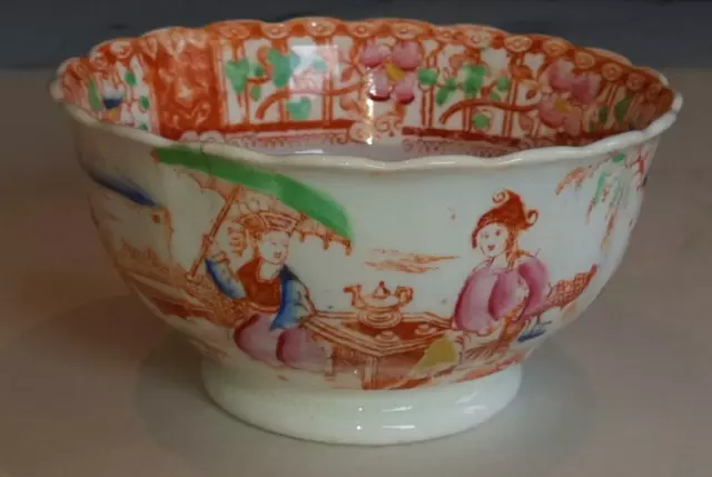 Lovely Regency Hildich Style Chinoserie Transfeware Sugar Bowl C 1820 2