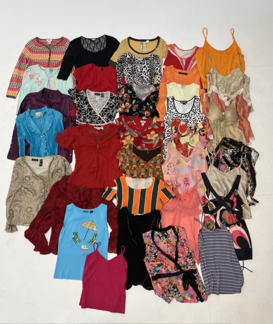 100 PIECE VINTAGE CLOTHING LOT - 80s/90s/2000s Y2K VTG -WHOLESALE RESELL HUGE