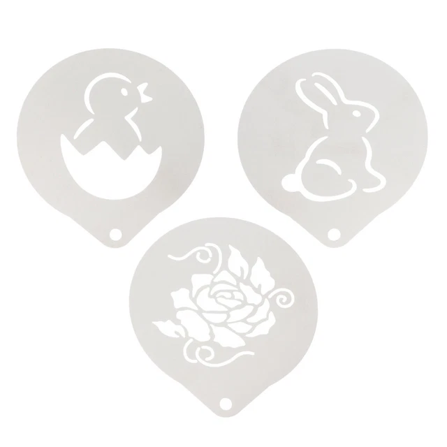 3 Pcs Cookie-Vorlage Kaffee Ziehen Muster Cookie-Kuchen Bonbonformen Süssigkeit