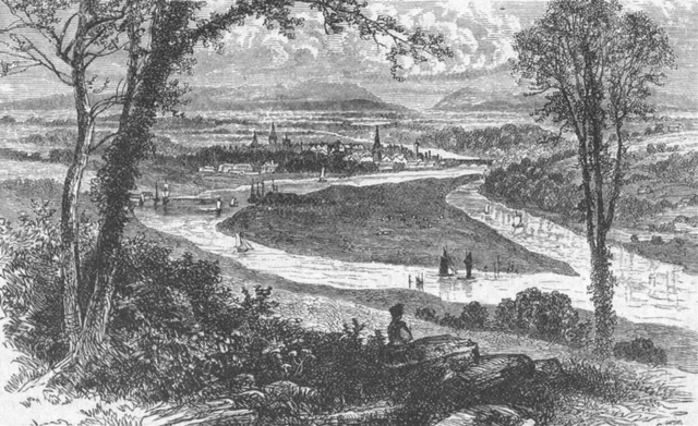 SCOTLAND. Perth 1898 old antique vintage print picture