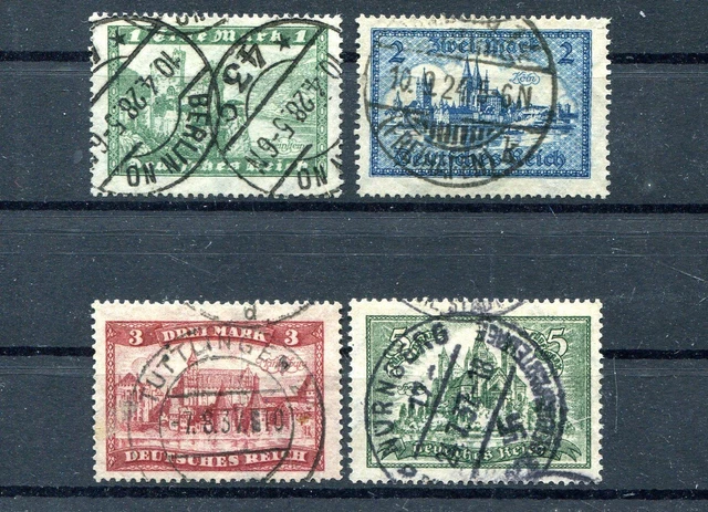 Deutsches Reich Nr. 364 - 367 gest. Bauwerke (#85803)