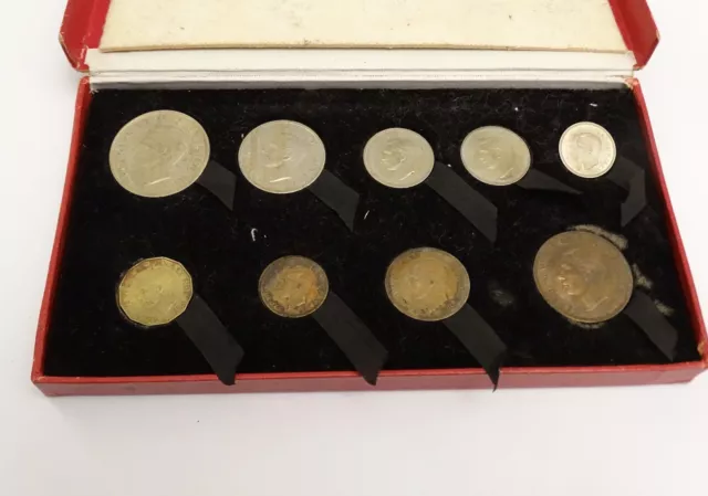 1950  ROYAL MINT KING GEORGE VI PROOF SET COINS - Halfcrown to Farthing