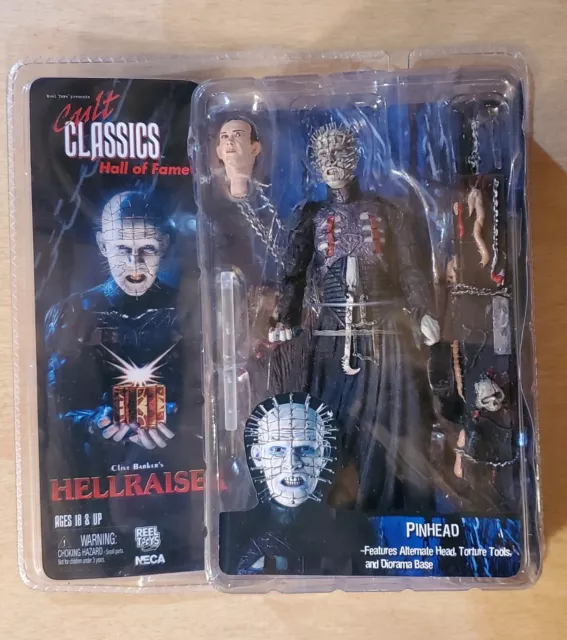 NECA Cult Classics Hall of Fame Hellraiser Pinhead Action Figure Damaged card