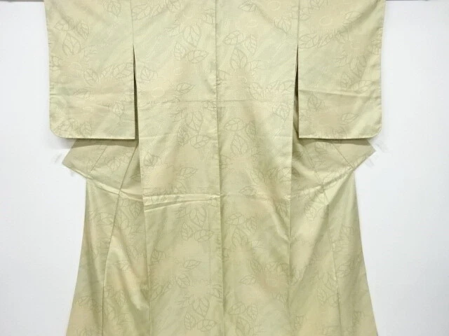 6877007: Japanese Kimono / Vintage Omeshi Kimono / Nishijin-Ori / Woven Flower