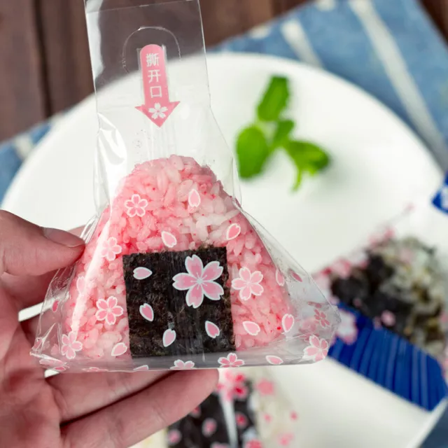 10Pcs Japanese-style Triangle Rice Ball Packing Bag Seaweed Gift Bag Accesso SN❤