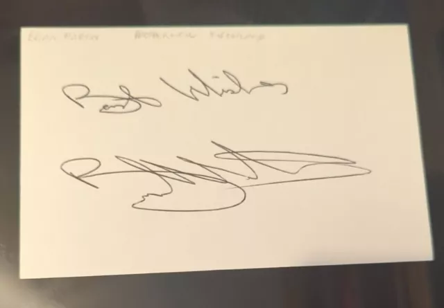 Brian Martin Falkirk St Mirren Motherwell Partick Scotland- Hand Signed Card