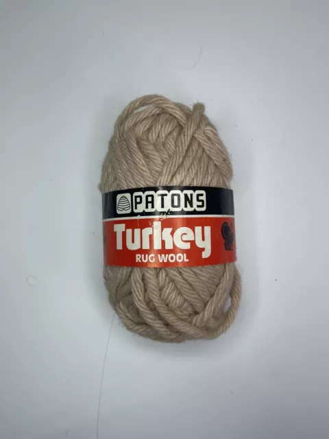 PATONS TURKEY RUG Wool Vintage Dark Brown X 8 £10.00 - PicClick UK