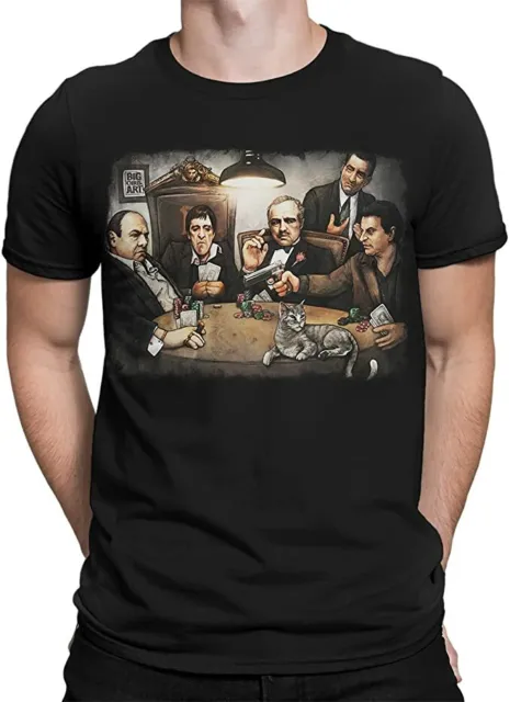 Get Down Art Men's Gangster's Playing Poker T-Shirt from Gda New