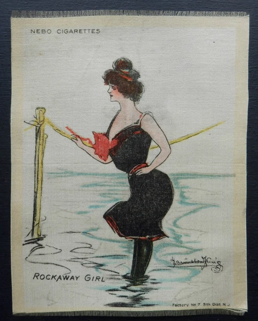 ROCKAWAY GIRL King Girls 1912 American Tobacco GIANT SILK S57