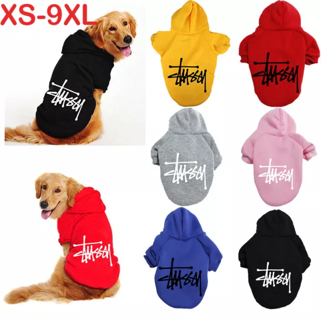 Pet Dog Clothes Warm Hoodie Jumper Puppy Winter Coat Jacket Clothes Clothing AU