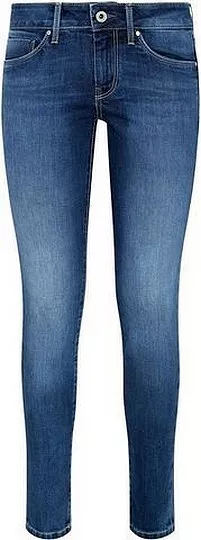 Pepe Jeans Soho Skinny Mid Waist Damen Hose Stretch Dark Blue Denim Slim Fit L32