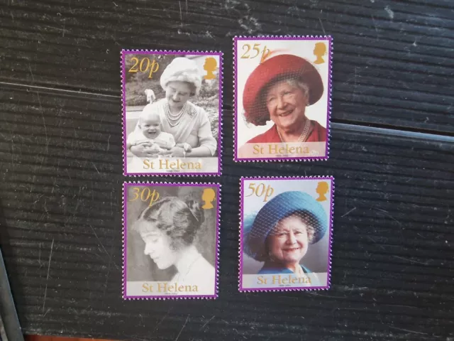 St Helena 2002 Sg 867-870 The Queen Mother   Mnh