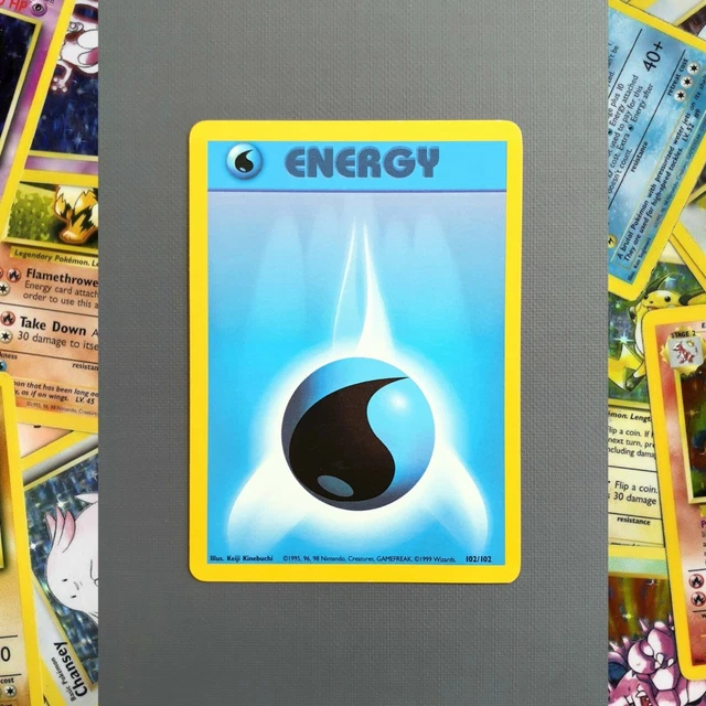 POKEMON TCG Water Energy "Alignment error" Base set 102/102 EUR 3