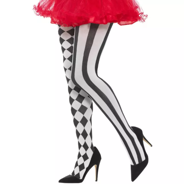 Black and White Tights Harlequin