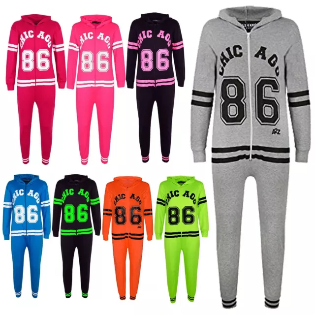 Enfants Pyjama A2Z Combinaison one piece Chicago Imprimé Déguisement pour Filles