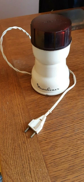 Moulin à Café Électrique Vintage Moulinex Kilt Années 70 - Blanc - Fonctionne