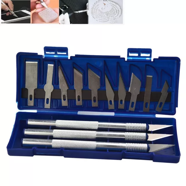 Precision Cutter Set Exacto Hand Carving Tool Kit with Handle Storage Case