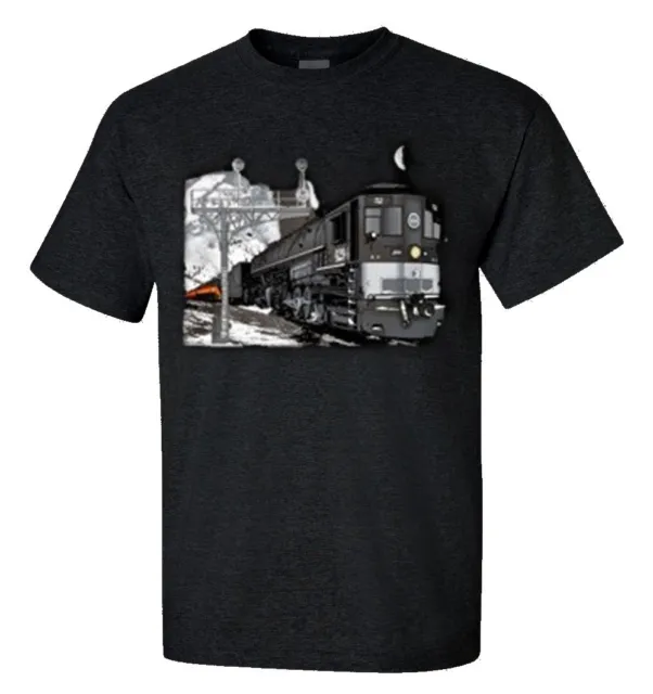 Southern Pacific Trains Cab Forward Doubleheader Authentic Railroad T-Shirt [52]