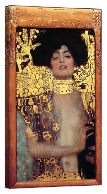 Stampa su Tela Vernice Effetto Pennellate Klimt Judith