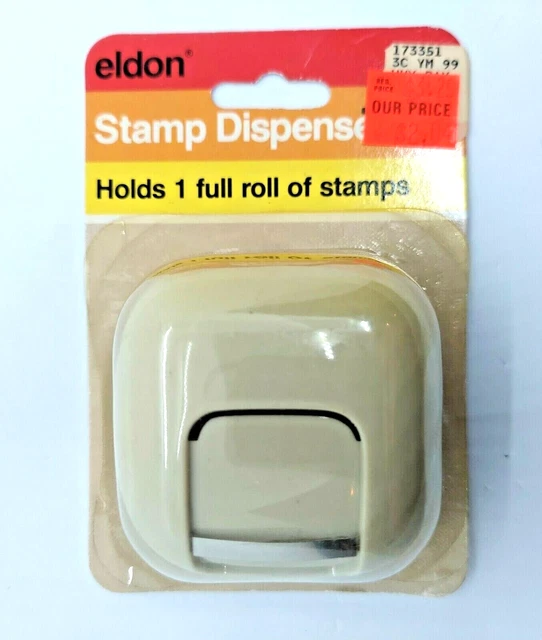 Eldon Stamp Dispenser Vintage 1987 Putty Made of Plastic Brand New Sealed NOS