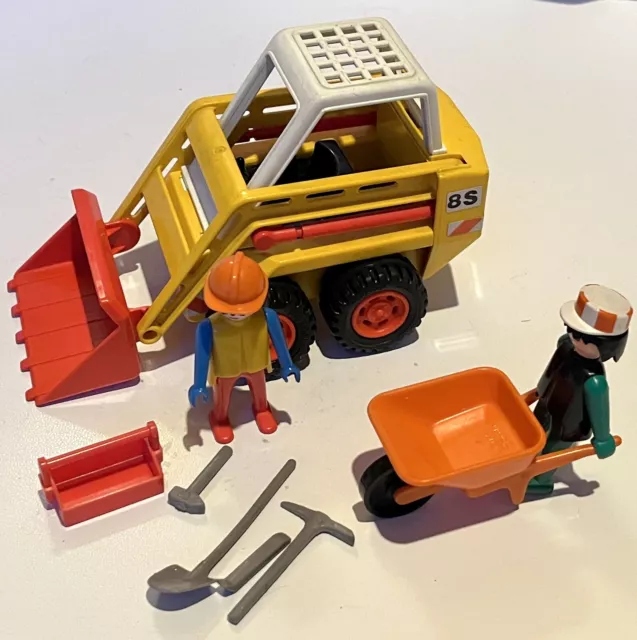 Playmobil 3507, Schaufellader mit 2 Bauarbeiter von 1980