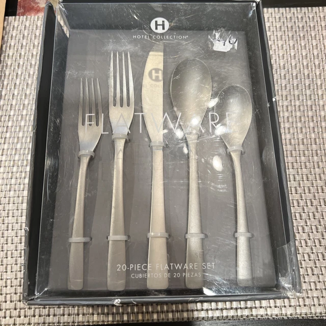 HOTEL COLLECTION FLATWARE Stainless Steel Set 20Pc (see details