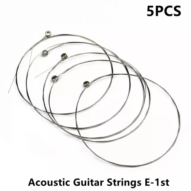 Pack de 5 cordes de remplacement guitare acoustique unique de haute qualité E 1