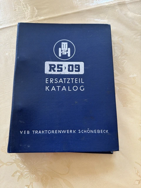 DDR ERSATZTEILKATALOG TRAKTOR Fortschritt RS09 Geräteträger Ausgabe ...